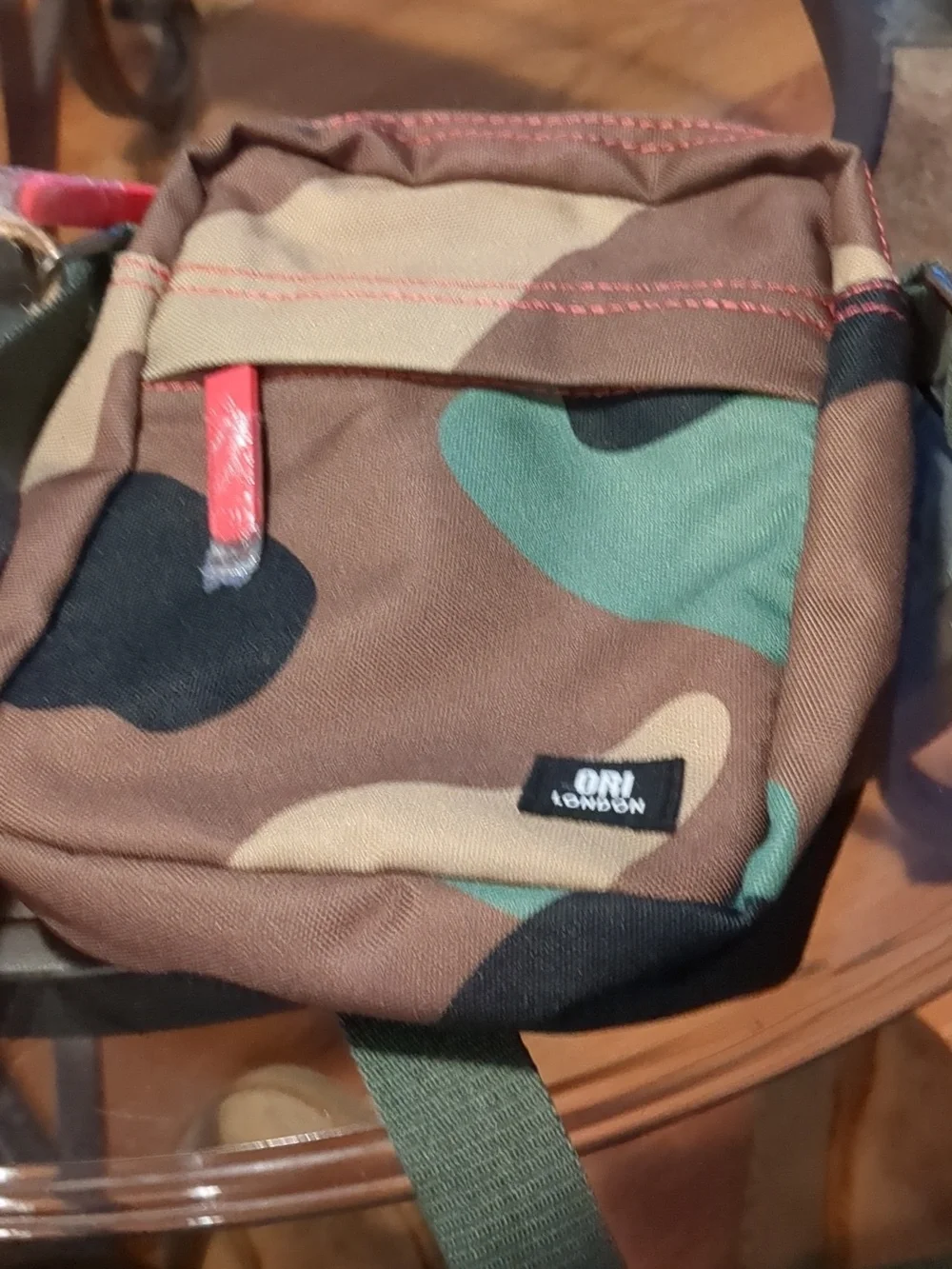 ORI LONDON Bond Pocket Crossbody Bag in Vintage Camo - Picture 11 of 12